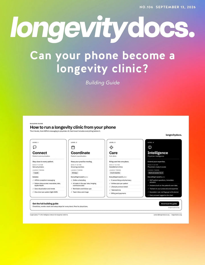 How to Run a Longevity Clinic From Your Phone